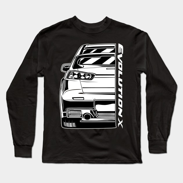 Mitsubishi Evo X Long Sleeve T-Shirt by JDMAPEX